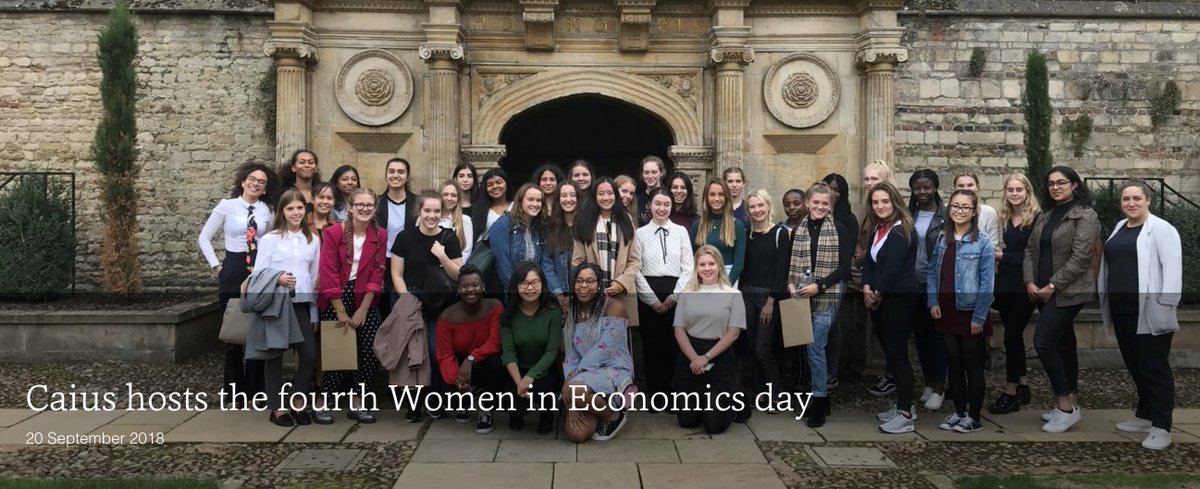 5 of our Year 13 students attended the fourth ‘Women in Economics’ day hosted by Gonville and Caius College Cambridge  cai.cam.ac.uk/news/caius-hos…