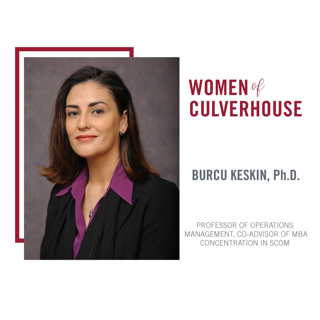 culverhouseua's tweet photo. Dr. Burcu Keskin, our next #WomenofCulverhouse, is the faculty advisor of UA's chapter of @NAWMBA and co-advisor of the MBA concentration in supply chain and operations management at @MandersonUA. https://t.co/fdXra7tr6W