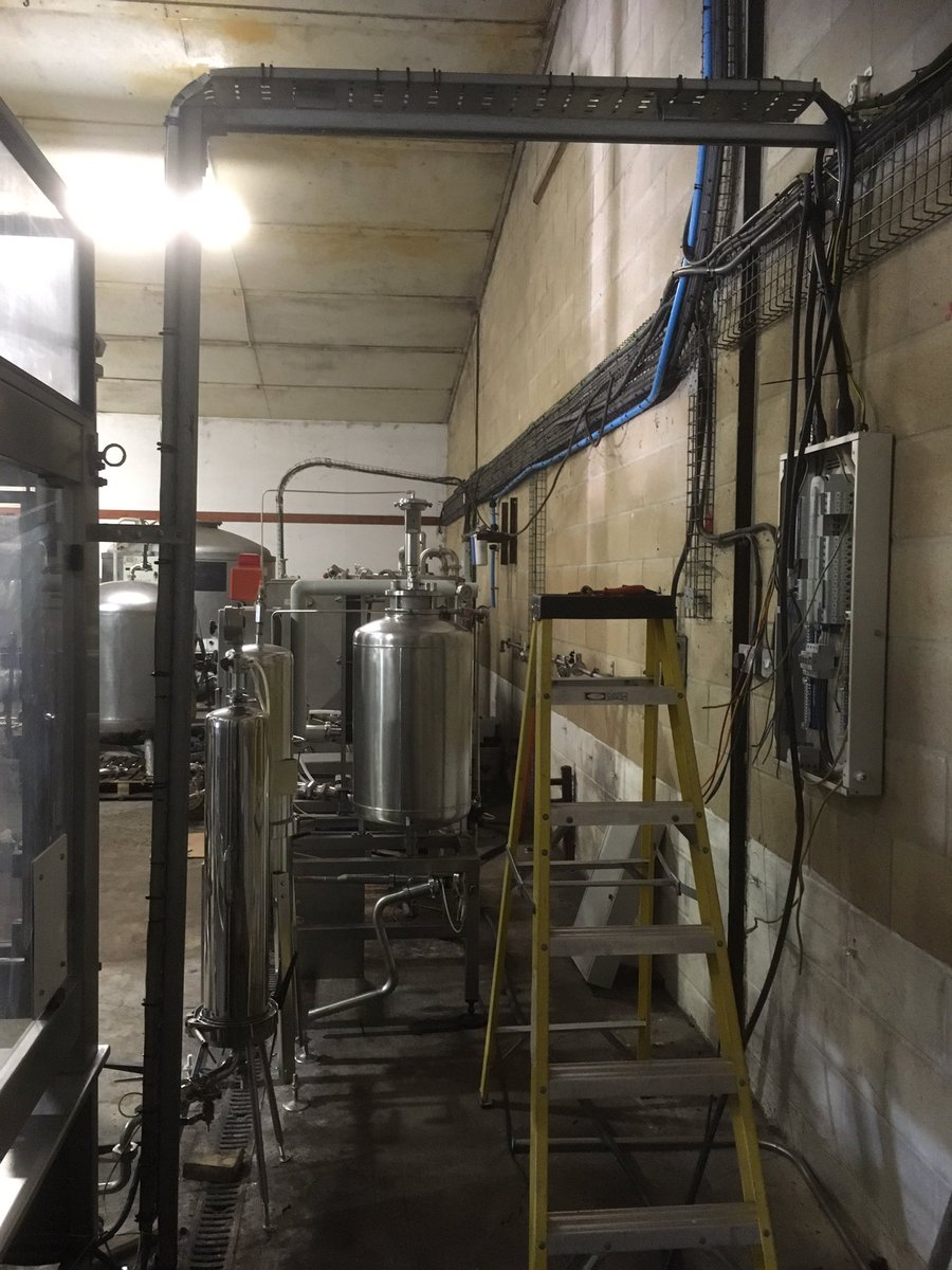 Making good progress at Dinton brewery with installing armoured cables and cable tray #salisburyelectrician #electrician #salisbury