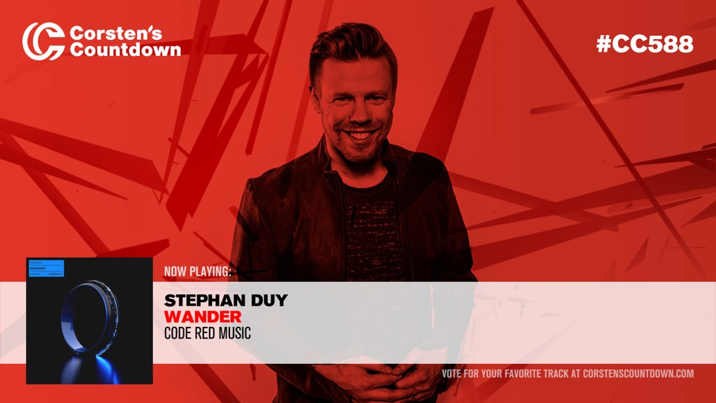 02. Up next, a new track by <a href="/StephanDuyMusic/">Stephan Duy</a>; this is “Wander” [<a href="/CodeRedWorld/">Code Red Music</a>] #CC588 youtube.com/watch?v=CuHvLi…