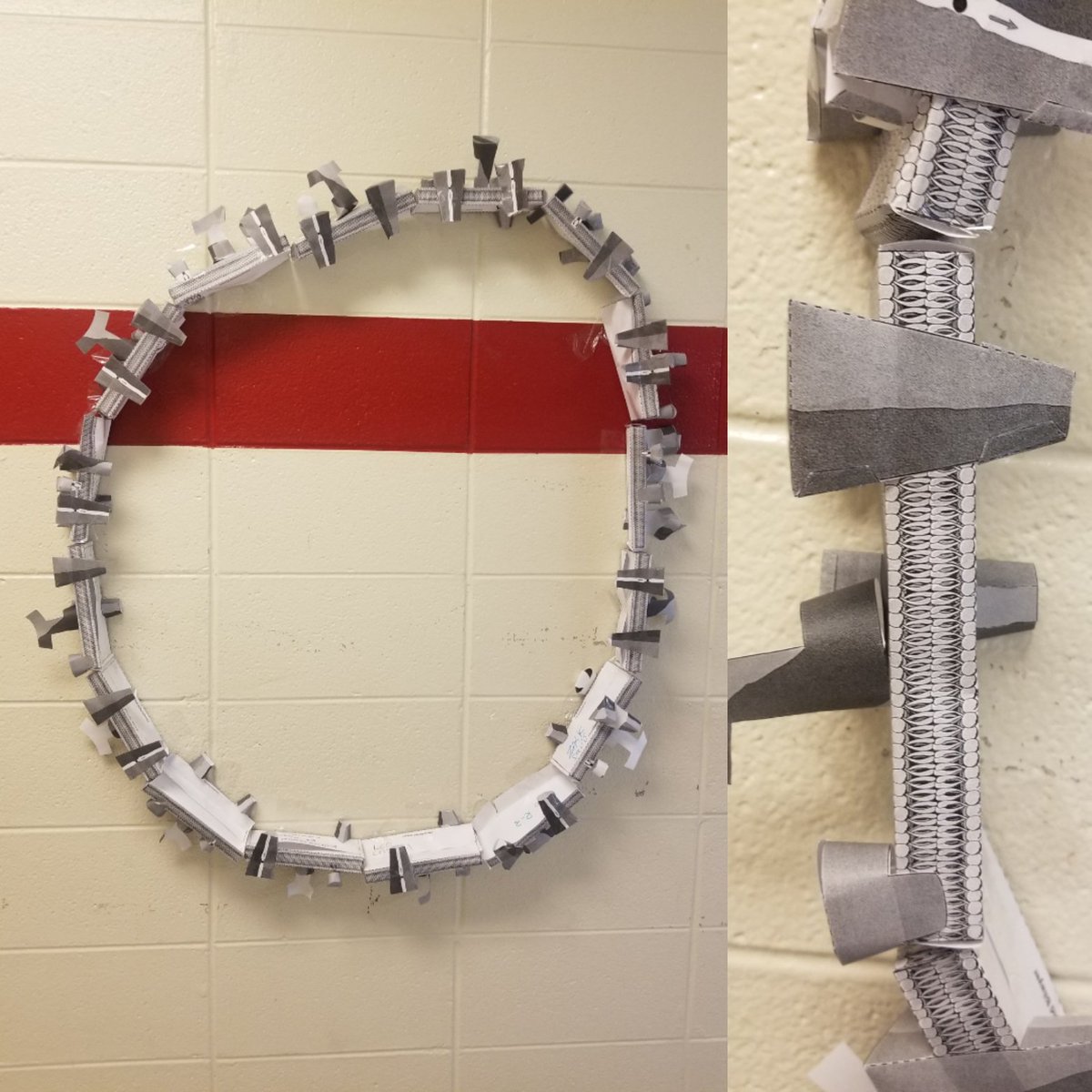 Jostark01's tweet photo. Step #1 in Bio: work as a class and create a 3-D cell membrane structure and learn how it works. Stay tuned for our full cell system. @MustangCulture #MCR1Pride #scienceteachers https://t.co/ZSk0Zy1TGH