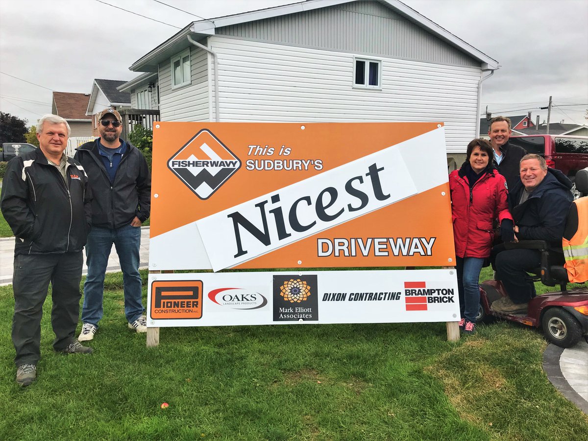 fisherwavy's tweet photo. We are so excited to finally announce that we have completed our first ever Sudbury's Ugliest Driveway Contest!
We cannot thank our sponsors enough for making this possible. Congrats once again to the Roy family of Chelmsford on winning your new driveway!
#SUD2018 https://t.co/qRcp1vwNDX