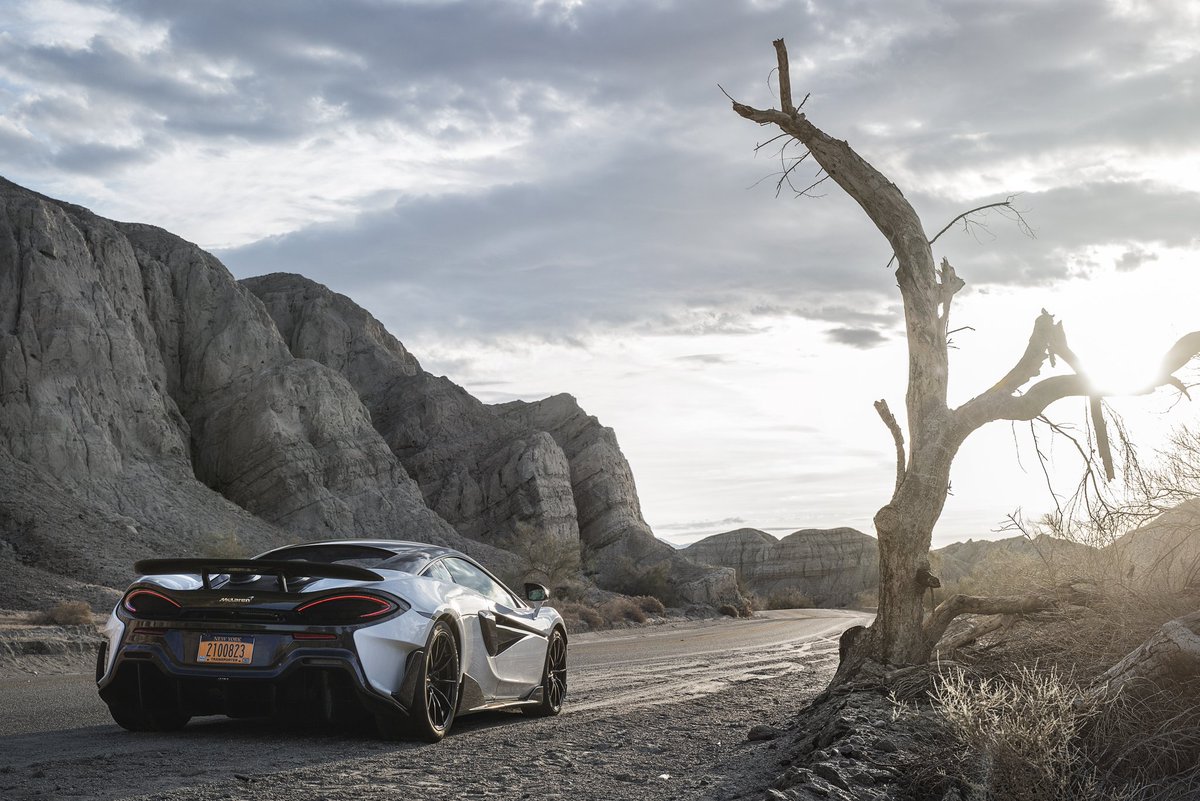 McLarenAuto's tweet photo. Gripping, thrilling, awesome. Straights, mountain-edge twists, colossal canyon roads, staggering desert scenes. And the most extreme Sports Series we've ever made. California you have been amazing. #600LT https://t.co/wxgKQRlQzE