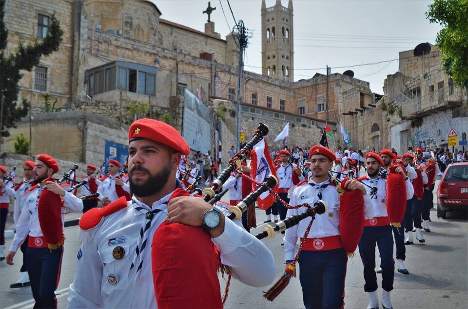 BeitJala بيت جالا is a Palestinian Christian town located near Bethlehem. It is home to 200k Christians. Only 8k managed to stay after ottoman occupation and Israeli occupation building the apartheid wall inside the city. Mostly Orthodox with significant Catholic and Luthern pop.