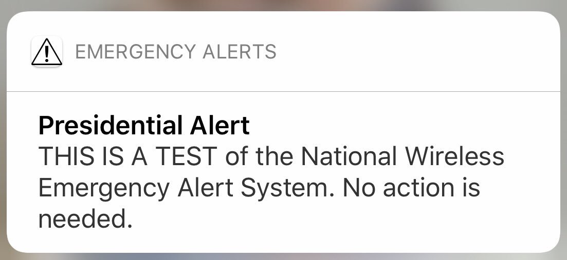 dnolasea's tweet photo. #PresidentialAlert When did these start happening? https://t.co/xq10RycexQ