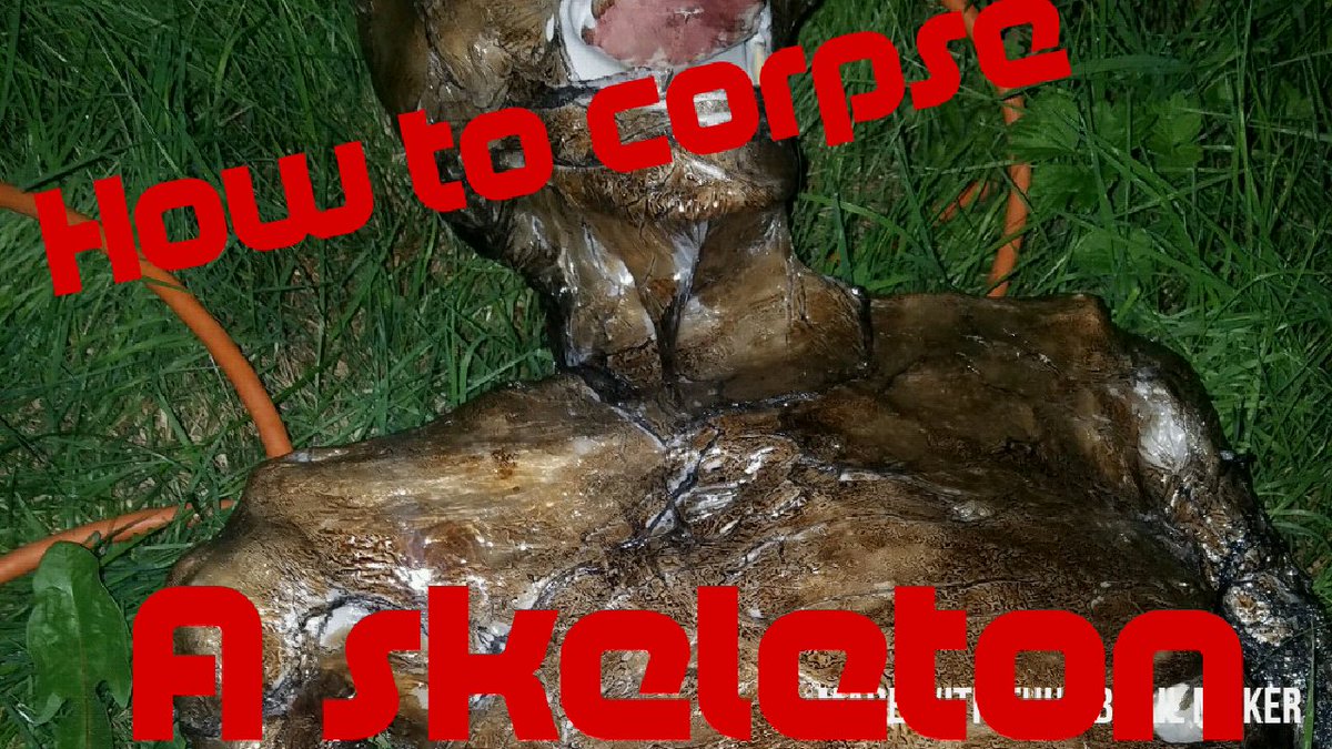 MrRealDeath's tweet photo. I show you how to corpse a skeleton 
Make your #Halloween more #horror
https://t.co/kdXtBkd8KN https://t.co/1VwkYHCEbS