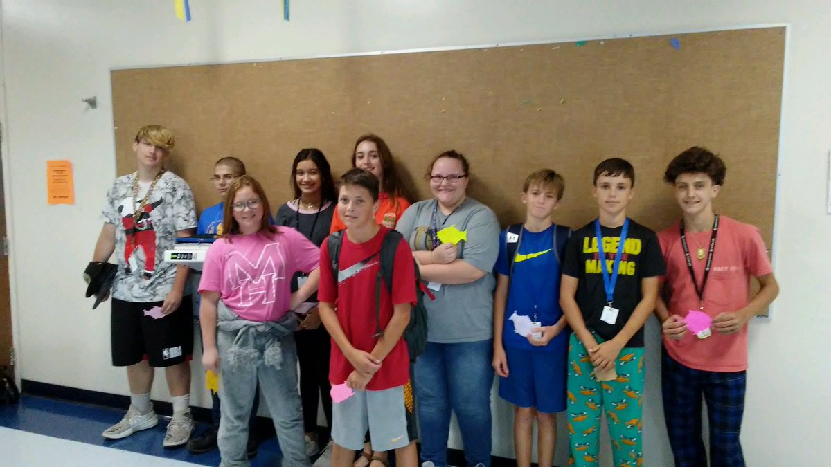 Congrats to our students who were recognized by their teachers for being kind! Brook was drawn as our winner for September! Great job! <a href="/MHJuniorHigh/">MHJH</a>