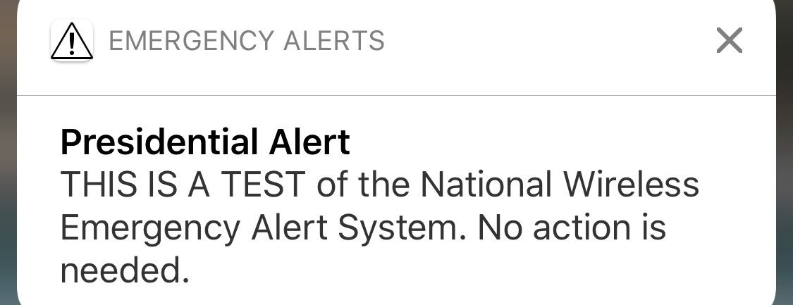 EdKrassen's tweet photo. I just got a text message from someone I hate. #PresidentialAlert https://t.co/QOEntVJMq8