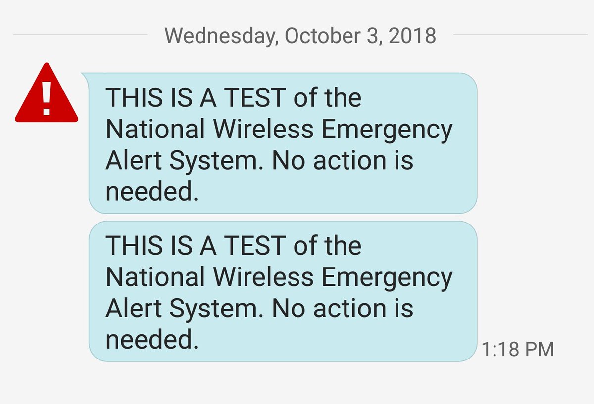 Scio_Mors's tweet photo. Yay. It worked. I got mine. #presedentialalert #EmergencyAlertSystem #nationalwirelessemergencyalertsystem #nweas #wea #longhashtags https://t.co/rt1cfZG62g