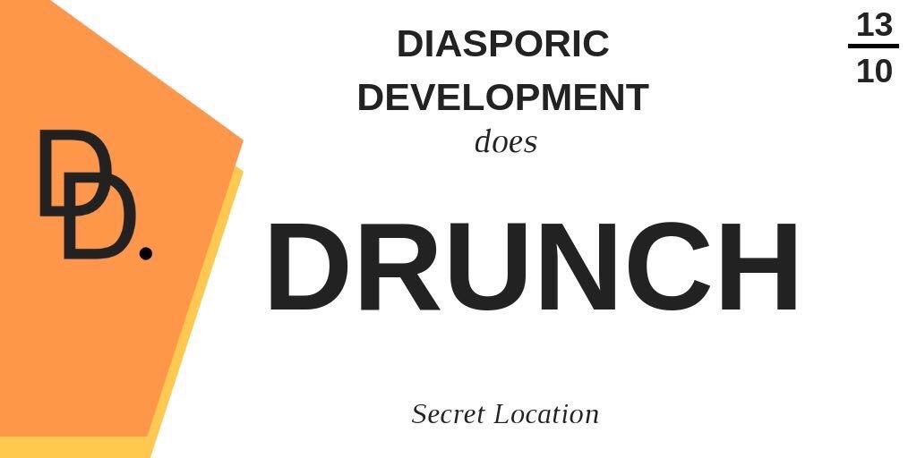 DiasporicDev's tweet photo. @JJ_Bola @DiasporicDev does Drunch on 13th October 

Black? Working in the charity, international development and third sector? Or want to get a job in these areas?

Then come along to our first drunch

Buy tickets here:  https://t.co/UE3ygvZPUG https://t.co/LQIDXDspGM