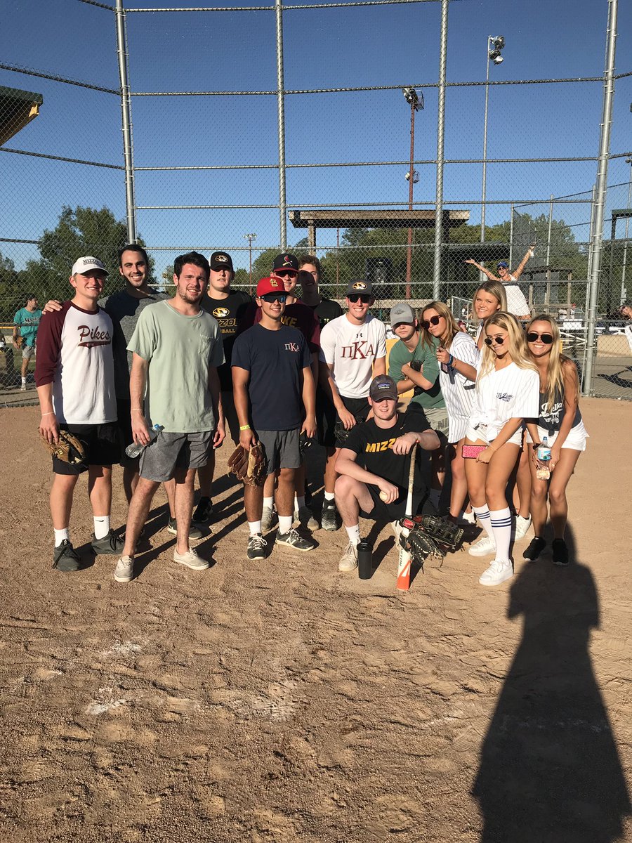 MizzouPikes's tweet photo. Big week of philanthropy events! Pike Brothers had a great showing.
1st Place in @MizzouKappa’s Kappa Klassic Golf, 2nd Place in @mizzougphi‘s Moonball, advanced in @MizzouTriDelta’s Triple Play. Thank you ladies for all of your hard work! https://t.co/uLlMyjUqAh