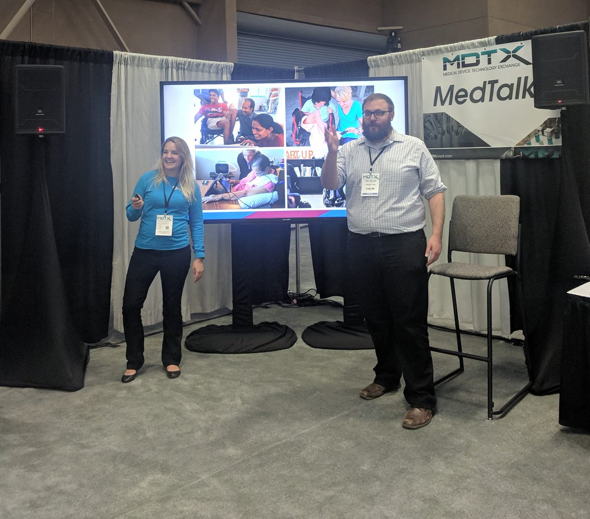 projectvive's tweet photo. We had a blast at the @MDTXevent & our #MedTalk in San Diego yesterday. We spoke about Project Vive's hardware development & our vision to democratize speech generating devices. So many experts in medical device manufacturing!
#MDTXevent #medtech #AAC #AssistiveTechnology https://t.co/469uaZr7k2