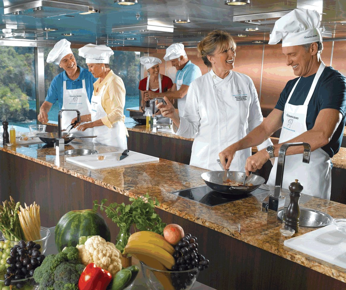 A4: Culinary Discovery Tours with hiking through vineyards
and afternoon market tours keep our guests busy and engaged in port.  They then have the option of sampling their finds in our hands on culinary school onboard. <a href="/OceaniaCruises/">Oceania Cruises</a> #OceaniaLife #ChooseCruise <a href="/CLIAGlobal/">CLIA | Cruise Lines International Association</a>