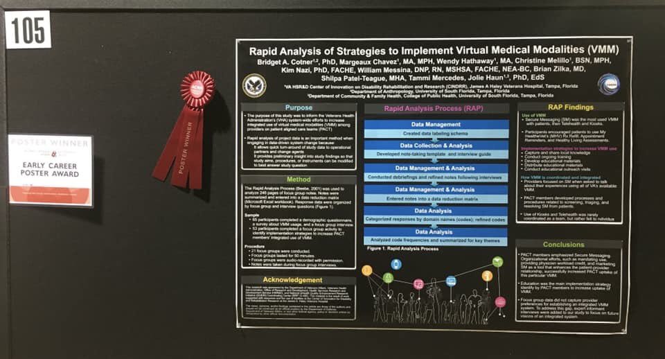 VA_CINDRR's tweet photo. Congratulations Dr. Bridget Cotner on your ACRM award! https://t.co/hGt42xgw7s