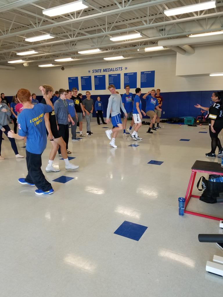 LVSSBBall's tweet photo. Zumba! #HealthFair2018 https://t.co/iCwl0W26Mj