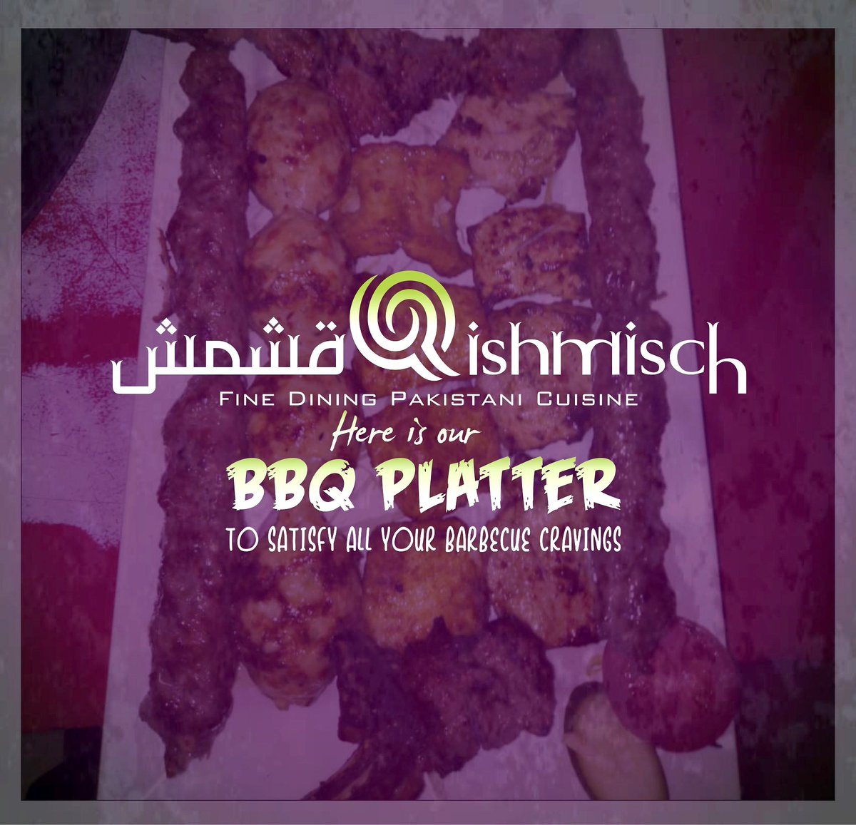 qishmisch's tweet photo. Here is our
BBQ Platter to satisfy all your barbecue cravings..

For Reservation
0333 1904050, 0300 8553555

#bbq #barbecue #platter #barbecueplatter #qishmisch #desi #traditional #pakistani #cuisine #f7 #islamabad https://t.co/lsbqAkgPyz