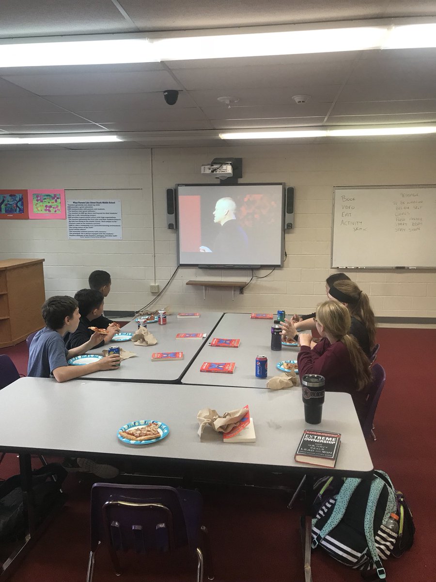 Ozark Middle School Leadership Team learning about being a Warrior Kid and Extreme Ownership from Jocko Willink. #HPRD <a href="/ozarkschools/">Ozark Schools</a> @Middlebillies