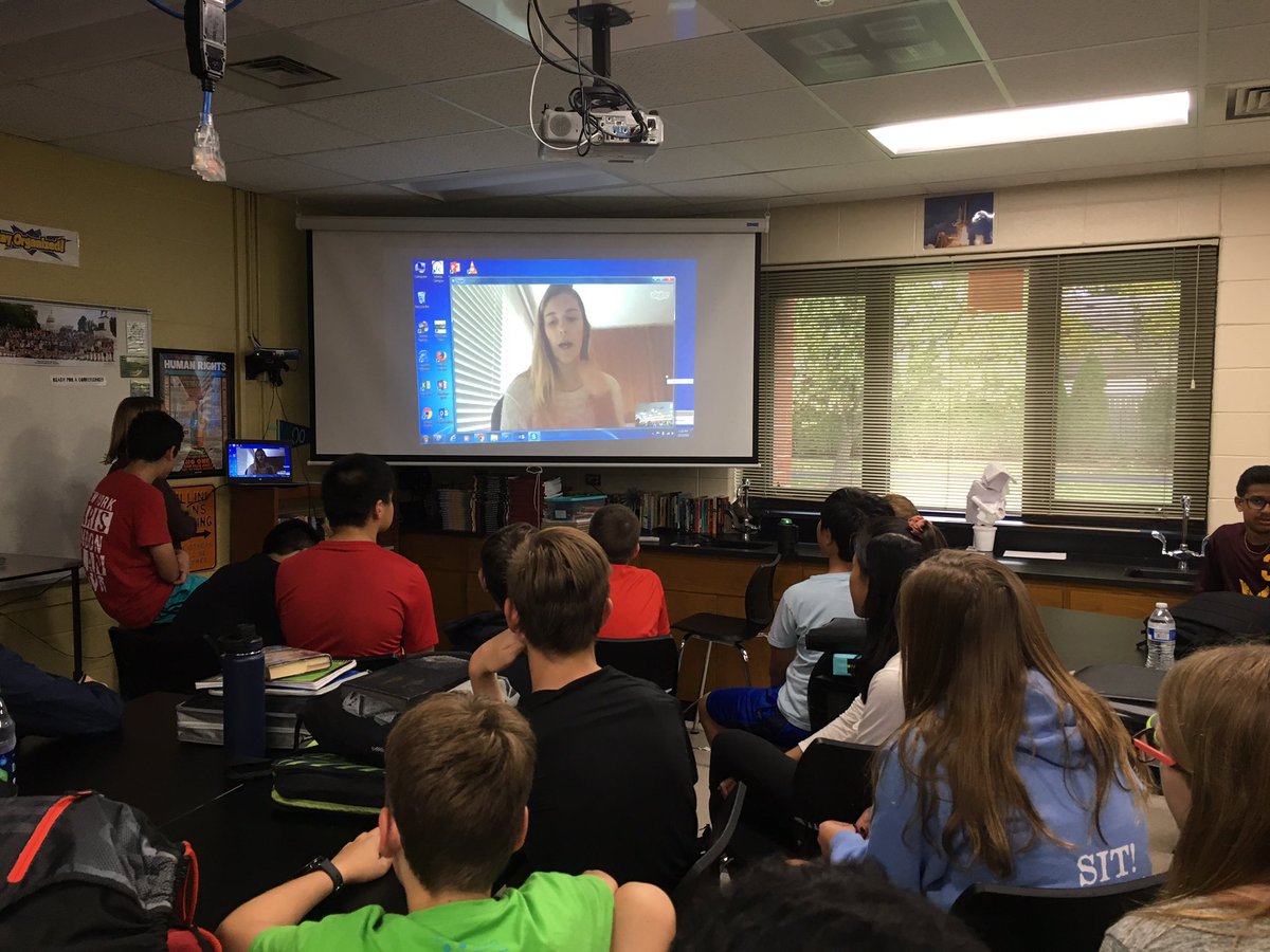 KJHSEagles's tweet photo. Skyping with Investigative Reporter Ms. Lauren Sinatra in @MoxRees LA Class today. https://t.co/OqHnIQhOyh