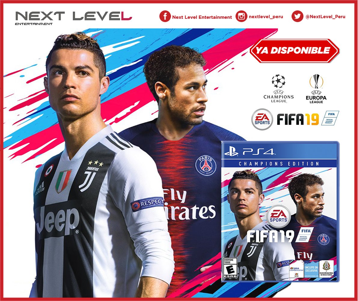 NextLevel_Peru's tweet photo. ¡La Edición de los CAMPEONES! 🏆 Consigue ya tu #FIFA19 Champions Edition y podrás tener un montón de contenido extra 💪,encuéntralo en nuestras tiendas o por nuestra página web! 😎 🔥
💻 https://t.co/ifM7yBtFuf https://t.co/IGUtcQ90nD