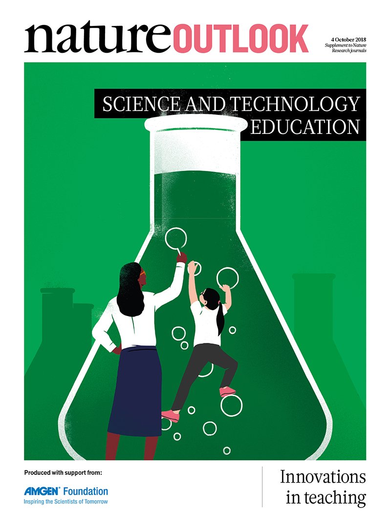 NatureOutlook's tweet photo. How science &amp; technology education is being modernized to prepare students for life in the twenty-first century -- articles on diversity, building better teachers, digital IQ and more. #STEM @BL_Owens  https://t.co/mDuYB5UPtY https://t.co/UkWJc2Mh5p