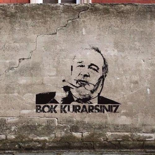 "Kendine göre yeni Türkiye kuruyorlar. Bok kurarsınız. Güldürmesinler adamı", demiş idi. 
Meğer, bana danışın, öyle kurarsınız demek istemiş :)