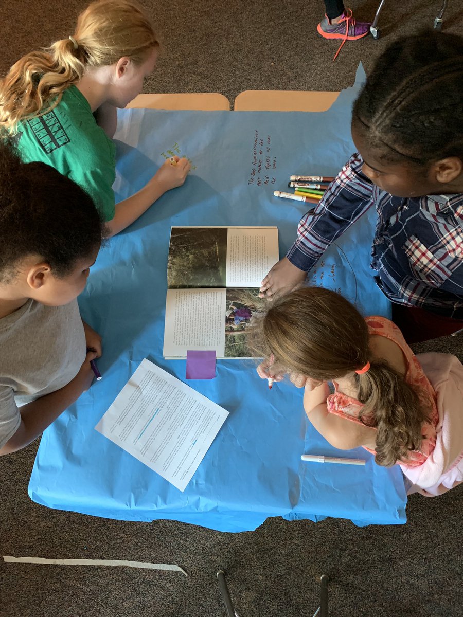 Es5thOak's tweet photo. Chalk talk! Using a mentor text, we read a page and chalked our ‘gist’ or main idea and an unknown word we found while reading. @oakgrovees https://t.co/TfZYCMBgDv