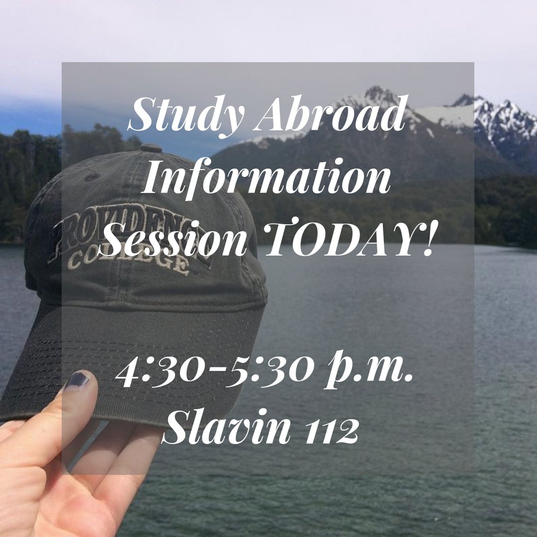 If you have been thinking about studying abroad, take the first step and attend an Information Session today!