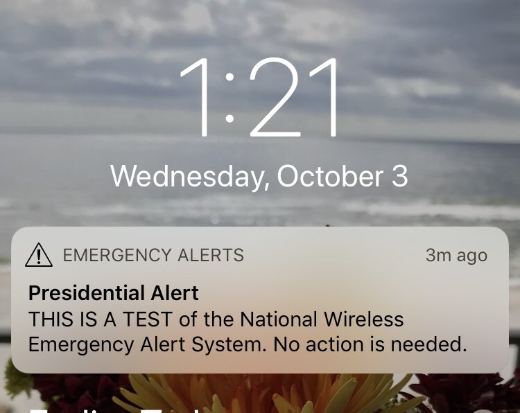 RachelOnAWhim's tweet image. On October 3rd, the President sent me a text. #testalert #president #lol