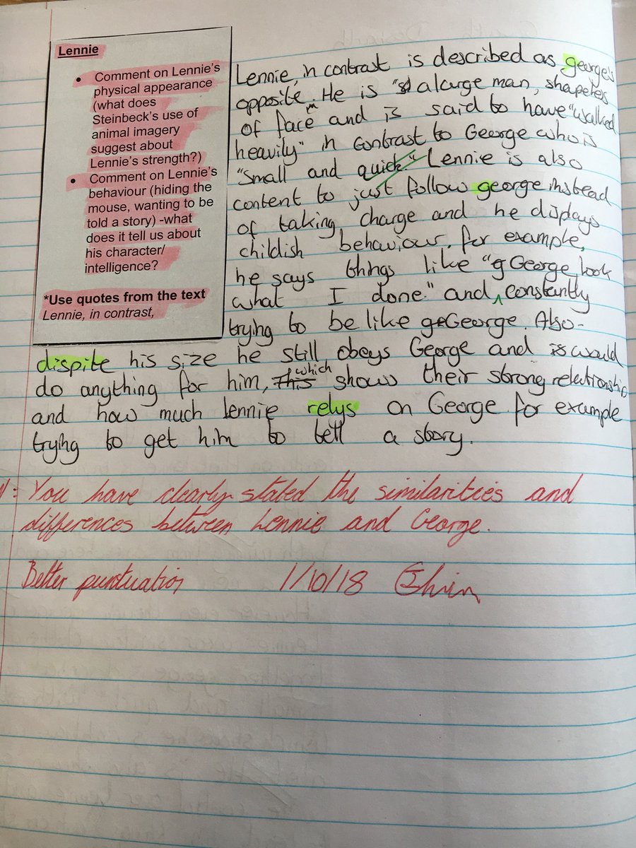 Great example of structure strips used in Miss Price’s Year 9 English class. @RADYR_English #structurestrip #literacy