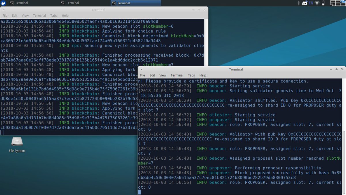 vitalik.eth (@vitalikbuterin) on Twitter photo Excited to be trying out <a href="/prylabs/">Prysm Ethereum Client</a>'s first PoC medium.com/prysmatic-labs… Excited to be trying out <a href="/prylabs/">Prysm Ethereum Client</a>'s first PoC medium.com/prysmatic-labs…