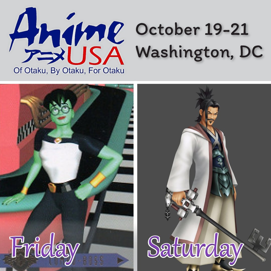 MythrilArts's tweet photo. I am excited to announce that I will be a judge for Anime USA's cosplay contest! Here is my tentative lineup; I may be swapping Dot for another costume.
#AnimeUSA #cosplaycontest #cosplayjudge #dotmatrix #reboot #rebootcosplay #mastereraqus #kingdomheartsbirthbysleep https://t.co/XqYF7AMUtS