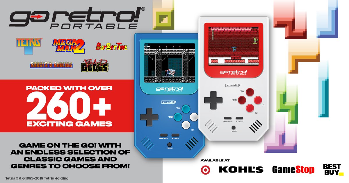 go retro portable handheld gaming device game list