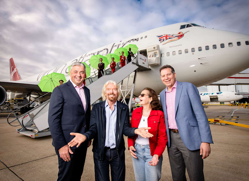 richardbranson's tweet photo. The @LanzaTech process is so exciting because this fuel takes waste, carbon-rich gases from steel and aluminium mills and gives them a second life – so that new fossil fuels don’t have to be taken out of the ground https://t.co/W0a4FkdY8s @VirginAtlantic https://t.co/KHtMGI5MLj