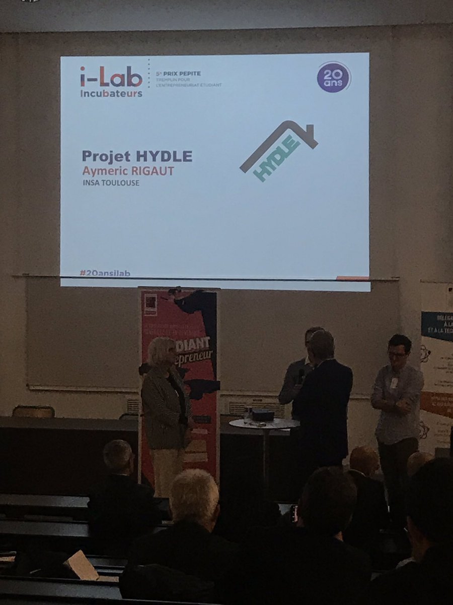 MontgaillardPM's tweet photo. #20ansilab 5ème prix Pépite !!!
Projet hoope, Hydle et Tetral ! 👏 
@mabanque_bnpp accompagne l’entrepreneuriat étudiant 👨‍🎓 ! ��� @PEPITE_ECRIN #toulouse https://t.co/kXVV2FAqYx