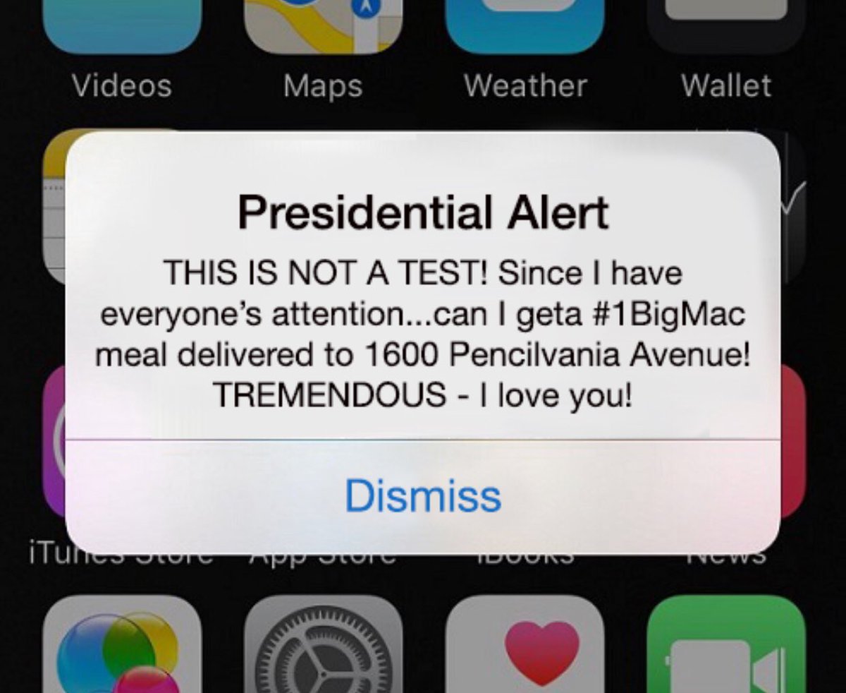 twebeck's tweet image. #PresidentialAlertSystem #PresidentialAlert