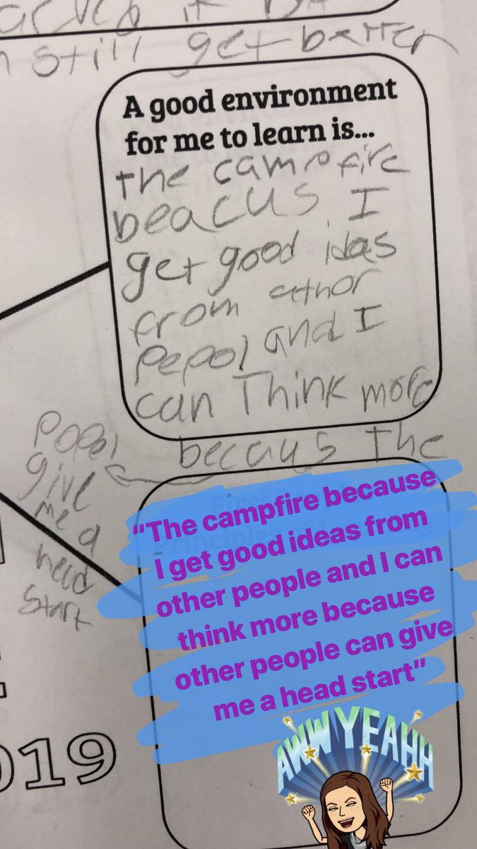 And this student’s personal reflection on the learning environment is so good! More on insta @ taleoftwoteachers #InquiryMindset