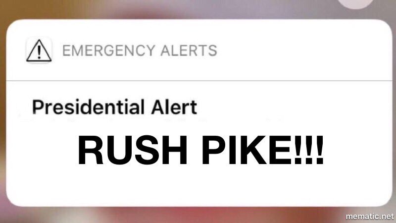 FerrisPikes's tweet photo. Wait, did y’all get this text too? #RUSHPIKE https://t.co/yX42zyakkU
