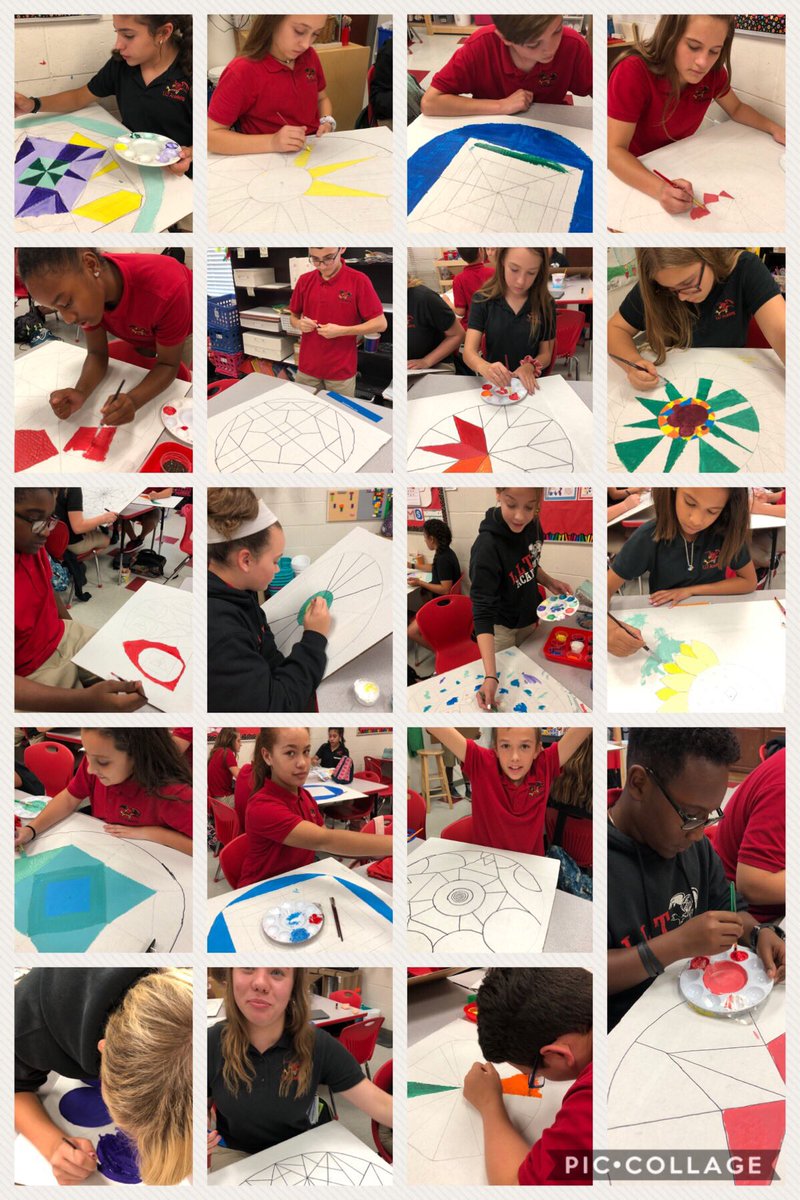 MS continuing work on their magic hexagons inspired by <a href="/kristinfarr/">kristin farr</a> <a href="/LLTAcademy/">LLT Academy Tampa</a> #LLTAcademy #LLTElectives