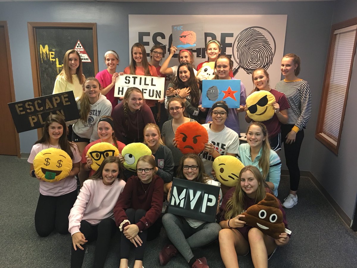We knew these girls were fun to watch on the court, but they’re just as intense in the escape room! We had a  great time team building at Escape Plan!