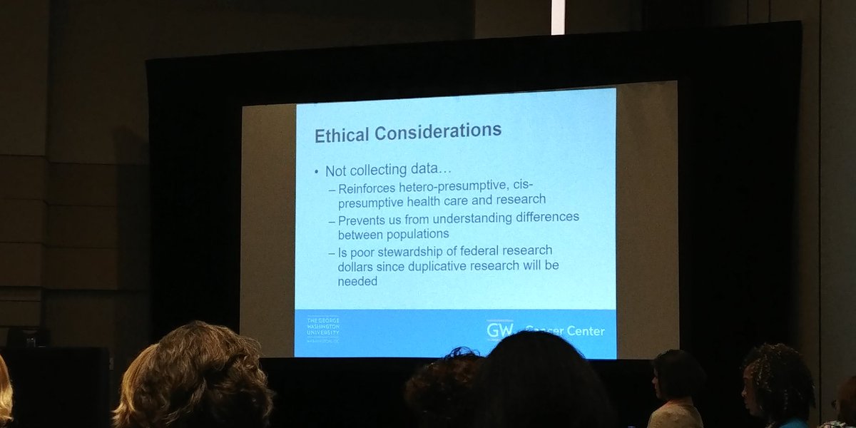 LibGirl09's tweet photo. It's important to collect data on sex and gender, but be respectful and nonjudgmental @mandichapman #ICEC18 https://t.co/4fMLeMTY8k