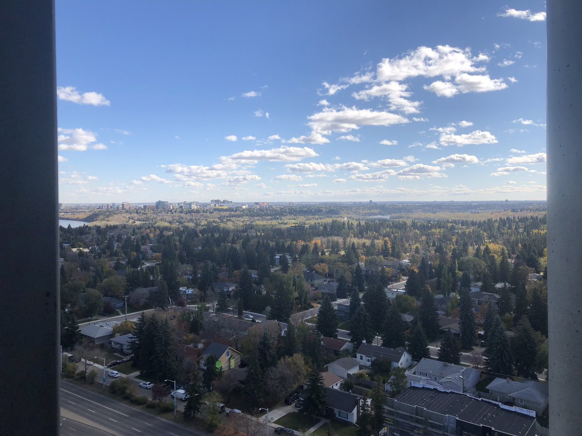 Amazing view from 15th floor of <a href="/wblockglenora/">West Block Glenora</a> #yeg #yegre