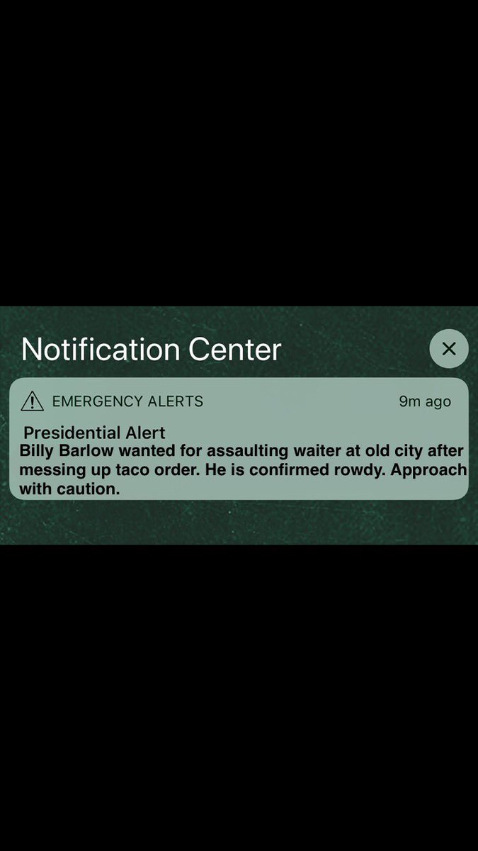 JNNtweets's tweet image. Bruh #PresidentialAlertSystem