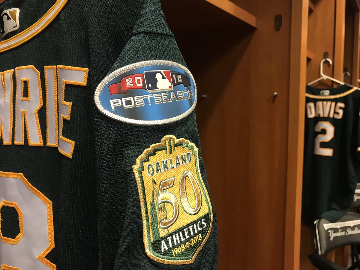 Athletics's tweet photo. So fresh and so green, green. 
#WinForHeroTown https://t.co/PMsxOAN6as