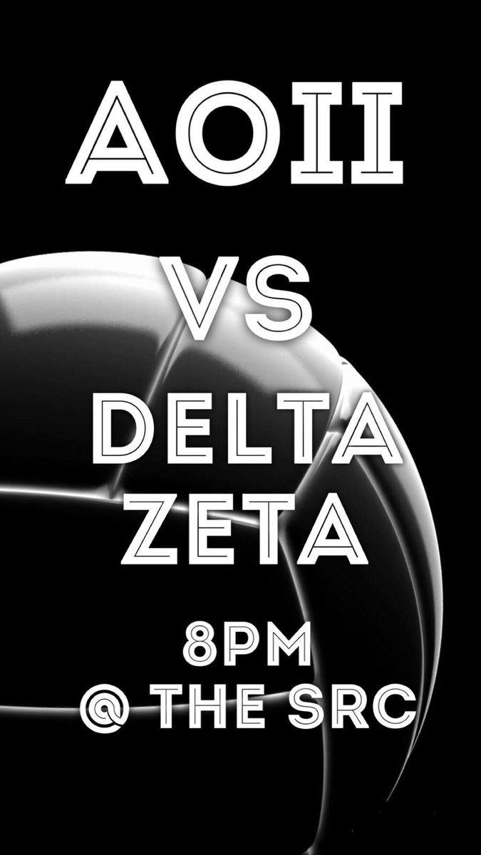 Come out to support tonight as we play against <a href="/CSUNDeltaZeta/">CSUN Delta Zeta</a> ! It’s going to be a game you don’t want to miss 🏐💫