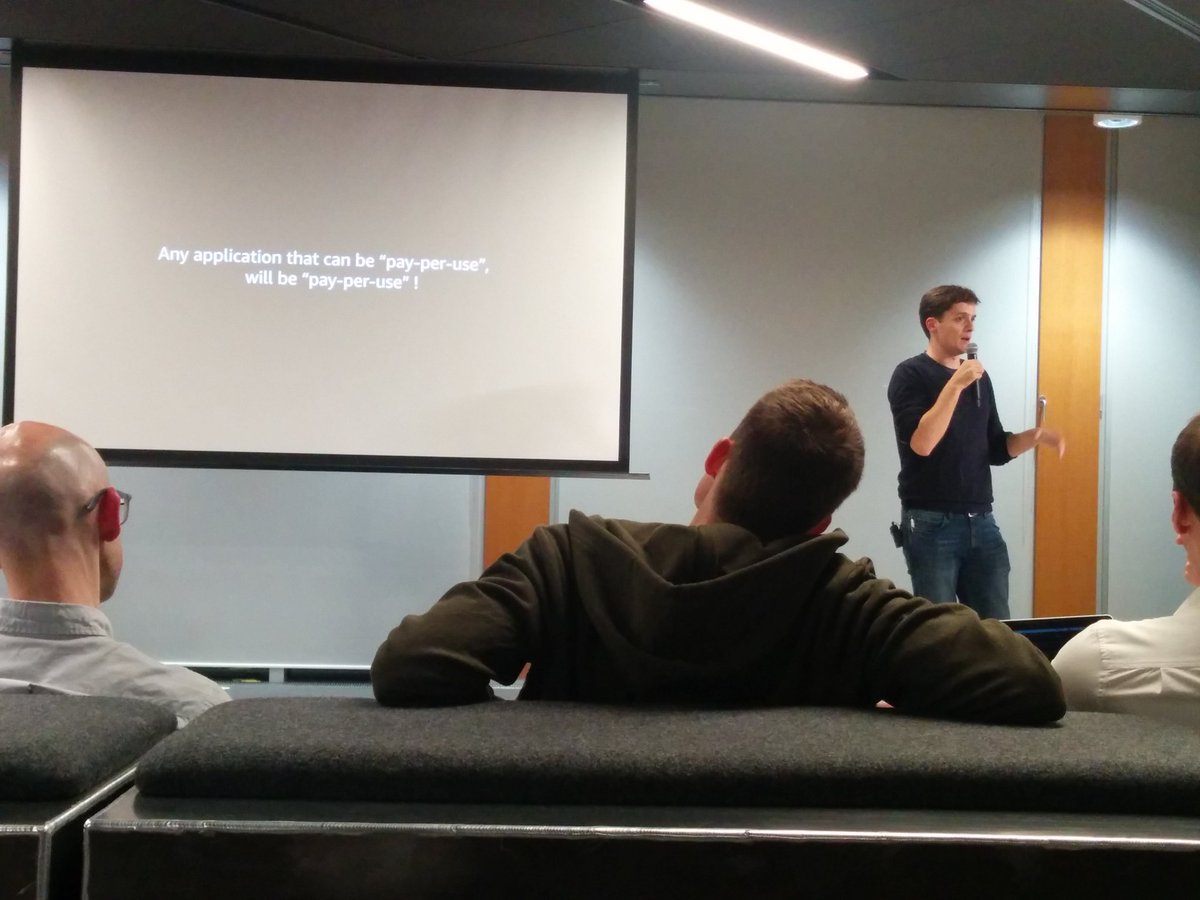 jimle_uk's tweet image. @simalexan with desole.io - a serverless error tracking tool. I question whether &quot;pay-per-use&quot; services can be a sustainable business model. For AWS maybe. for everyone else, maybe not? #serverlessLDN