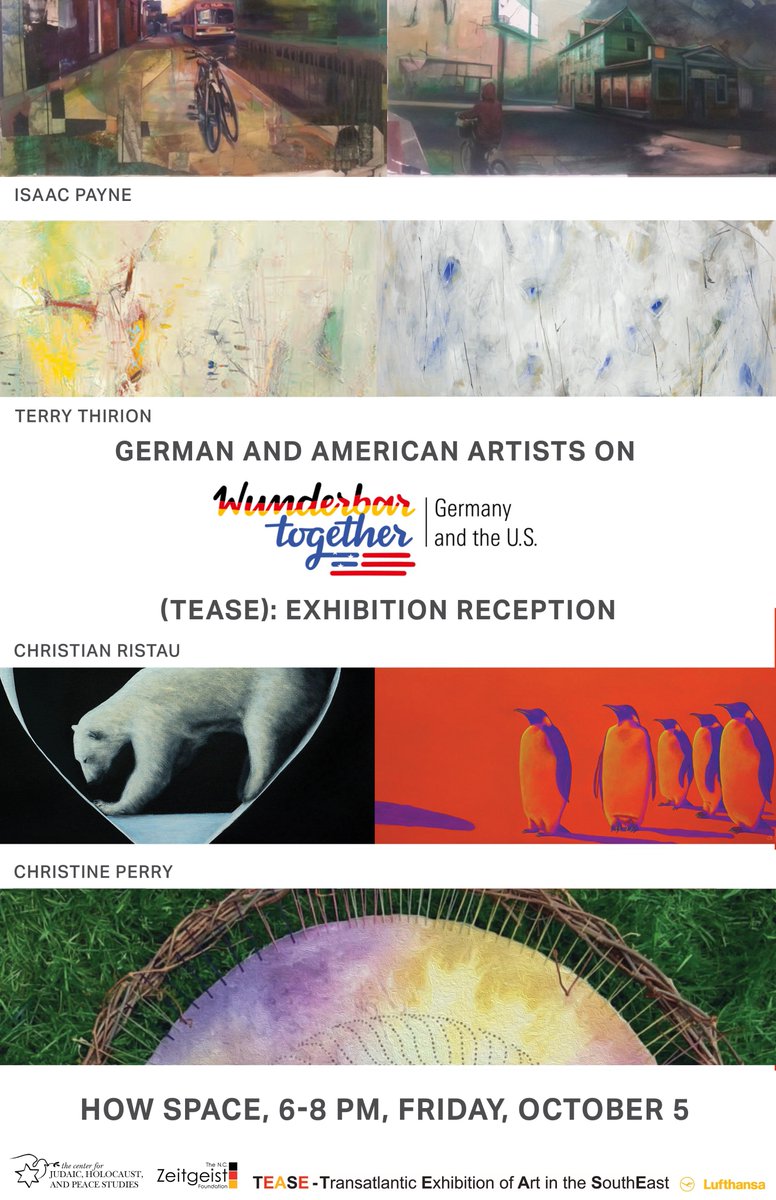 _HOWSpace's tweet image. Come check out the Transatlantic Exhibition of Art in the Southeast (TEASE) at HOW Space this Friday from 6-8pm!