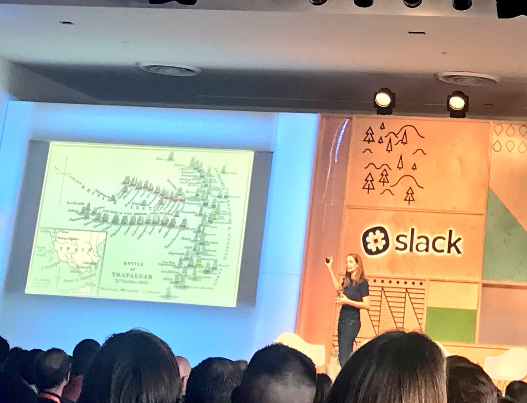 Barneylo's tweet photo. More history! This time from@mcgregorle on #battleoftrafalgar - #LordNelson didn’t use #slack, but he was great at #tacticalperformance & he was great at adapting the plan to the situation - both crucial for success in #FutureOfwork https://t.co/IqiGDhMHVy