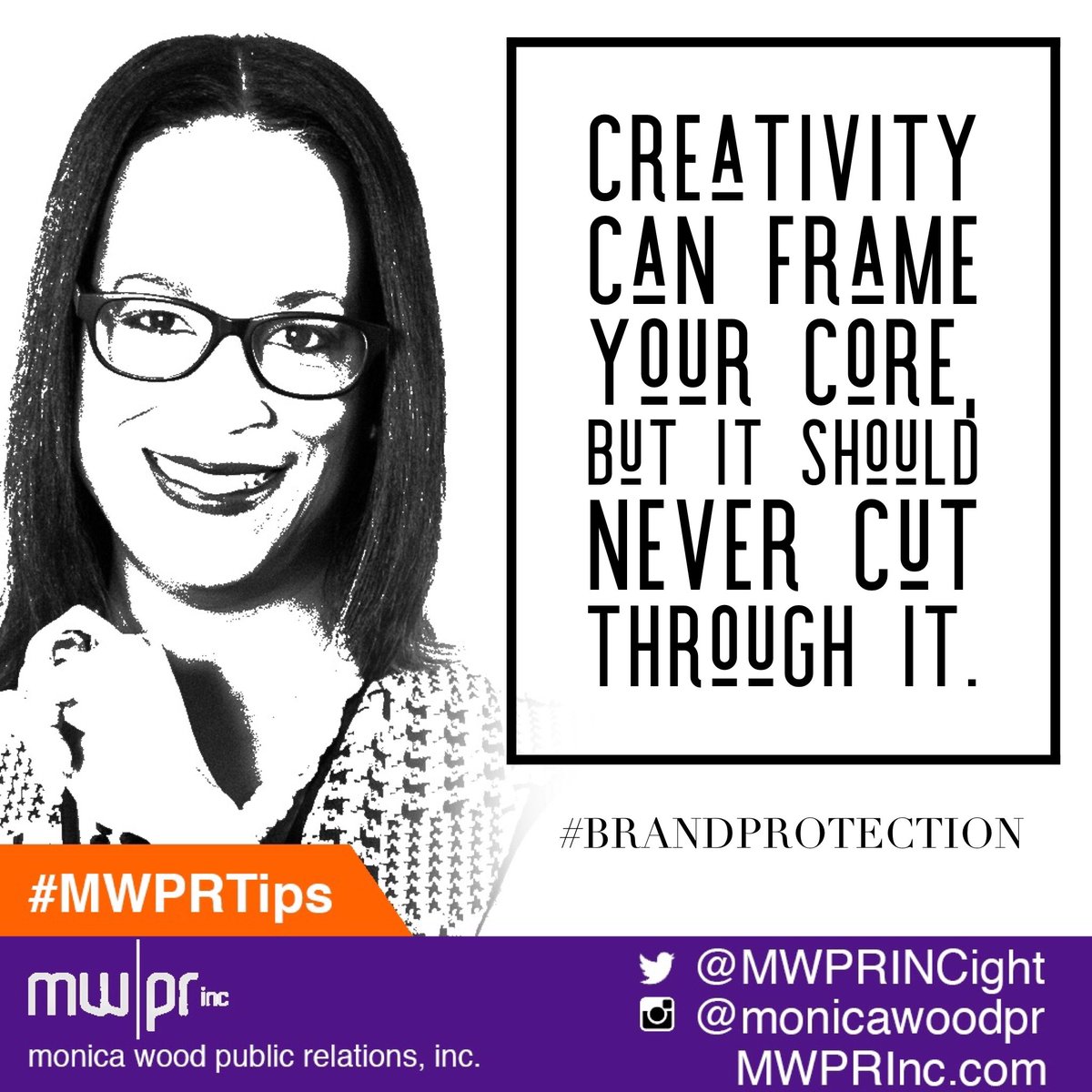 MonicaWoodPR's tweet image. Your brand standard shld nvr change. Your creative can be as far out the box as desired, as long as it compliments, not confuses your core. Your core is your why, your brand’s foundation, its home base, its source, the genesis - ur inspiration for which all comes from. #mwprtips
