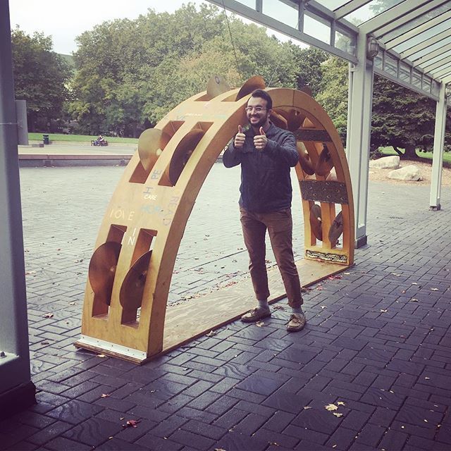 ssopoorg's tweet photo. Look what percussionist Matt Decker found at the @seattlecenter ! #ssopo #gianttambo #heymistertambourineman #greentambourine https://t.co/tKWiwOnB9R https://t.co/ixCzDFF34k