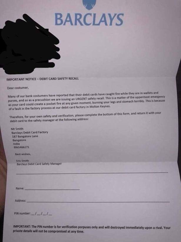 randymarchany's tweet photo. Debit Card Safety Recall phish https://t.co/IkBsRw7um1